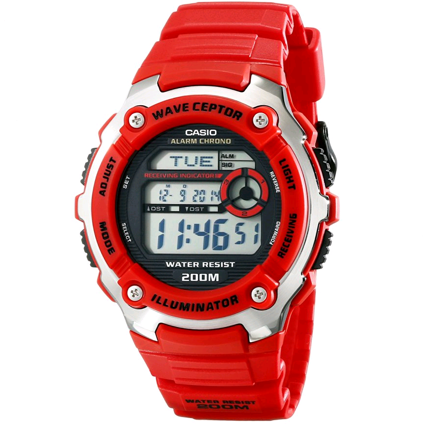 Casio Men's WV-200A-4AVCF Wave Cepter Red Watch $19.76 FREE Shipping on orders over $49
