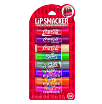 Lip Smacker 可口可乐/雪碧/芬达/沙士口味 8支， 现仅售$5.82 免运费！
