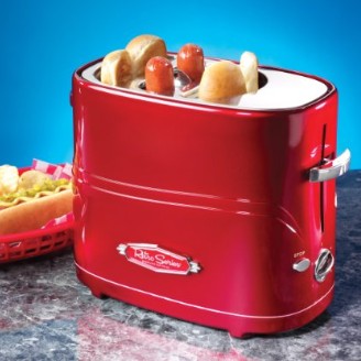 史低價！Nostalgia Electrics HDT600RETRORED 熱狗麵包烘烤機，原價$19.99，現僅售$14.92
