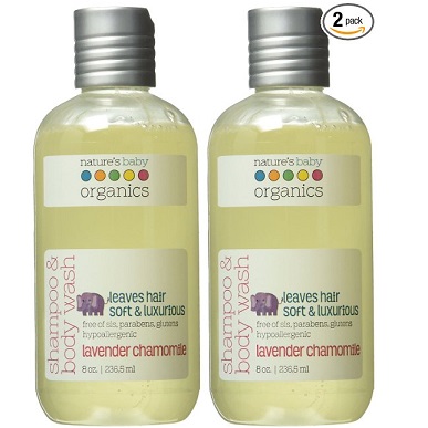 Nature's Baby Organics Shampoo & Body Wash, Lavender Chamomile, 8-Ounce Bottles (Pack of 2), only  $10.47, free shipping after using SS