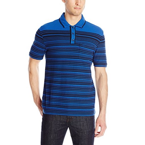Original Penguin Men's Engineered Two-Color Stripe Earl Polo Shirt, only $17.86