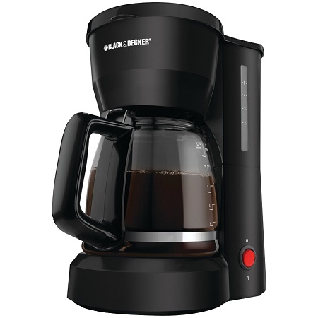 Black & Decker DCM600B 5-Cup Coffeemaker, Black, only $9.59