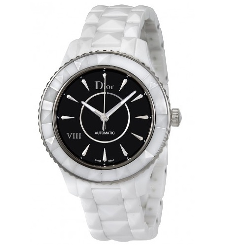 Jomashop：Dior迪奥 VIII系列 CD1245E3C004 女款陶瓷机械腕表，原价$6,300.00，现使用折扣码后仅售$1,895.00，免运费