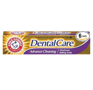 Arm & Hammer Dental Care含氟牙膏, 6盒装，原价$27.80, 现点击coupon后仅售$12.16