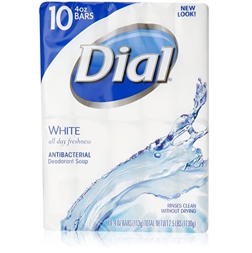 Dial Antibacterial Deodorant Soap, White, 10 Count (Pack of 3), Only $14.23