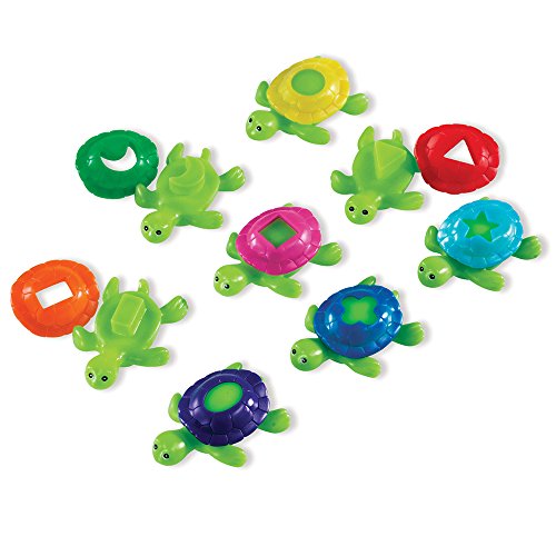 史低价！Learning Resources 益智形状认知乌龟戏水玩具，现仅售$5.24