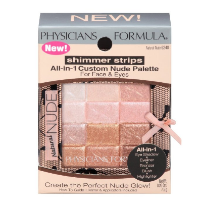 Physicians Formula Shimmer Strips All-in-1 Custom Nude Palette for Face & Eyes only $7.95, Free Shipping