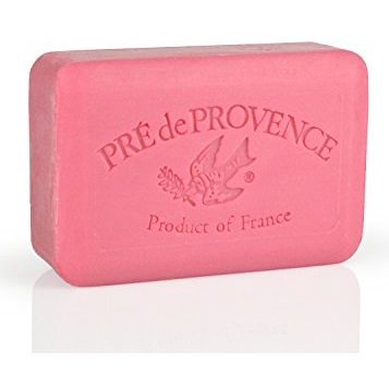 史低价！Pre De Provence普罗旺斯 纯天然 香皂，覆盆子味，8.8oz/250克，原价	$7.99，现仅售: $3.76，免运费。多种不同香味可以选！