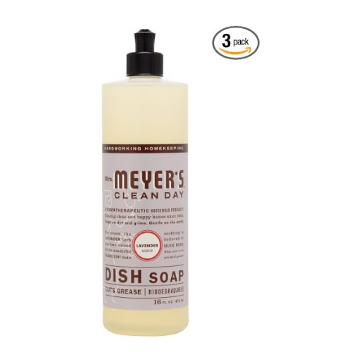 Mrs. Meyer's Dish Soap Lavender, 16 Fluid Ounce (Pack of 3) , only $7.59, free shipping