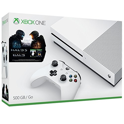 新低價！最新款Xbox One S 500GB 遊戲主機+Halo光環收藏版套裝，原價$299.99，現僅售$269.99，免運費