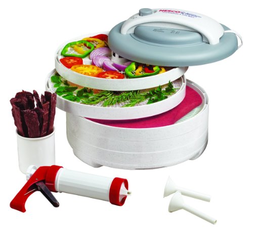 Nesco American Harvest FD-61WHC Snackmaster Express Food Dehydrator All-In-One Kit with Jerky Gun, Only $53.99, free shipping