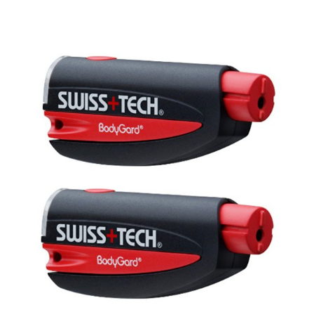 Swiss+Tech ST81011 Black/Red 3-in-1 BodyGuard Auto Emergency Escape Tool with Glass Breaker - Set of 2 only $9.94
