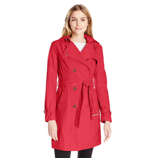 Cole Haan Women's Double Breasted Cotton Trench Coat only $38.18