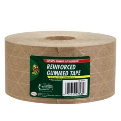 Duck Brand HD Reinforced Gummed Kraft Paper Tape, 2.75 Inches x 375 Feet (964913)  $9.28