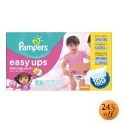 $14.41 ($29.97, 50% off) Pampers Easy Ups Training Pants Diapers , Value Pack,