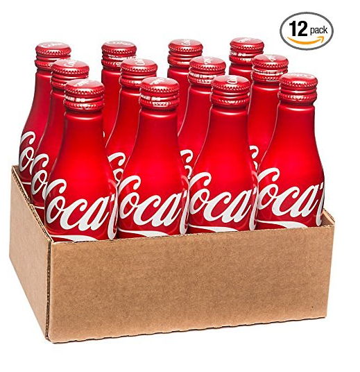 Coca-Cola Aluminum Bottle, 8.5 Ounce (Pack of 12)  only $12.43 via clip coupon