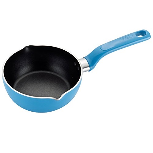 T-fal C96999 Excite Nonstick Thermo-Spot Dishwasher Safe Oven Safe PFOA Free Saucier Cookware, 0.85-Quart, Blue, Only $5.05