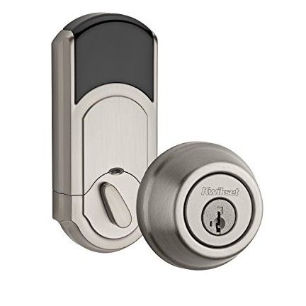 Kwikset 910 Signature Series Traditional Electronic Deadbolt with Z-Wave Wireless Remote Home Automation Compatibility, Satin Nickel, Only $107.09, free shipping