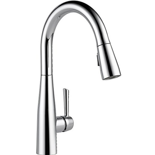 Delta Faucet 9113-DST Essa Single Handle Pull-Down Kitchen Faucet with Magnetic Docking, Chrome, Only $137.27