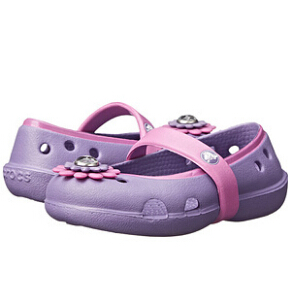 Crocs卡洛驰Kids Keeley Petal Charm 童款花朵沙滩鞋/洞洞鞋 特价仅售$16.00