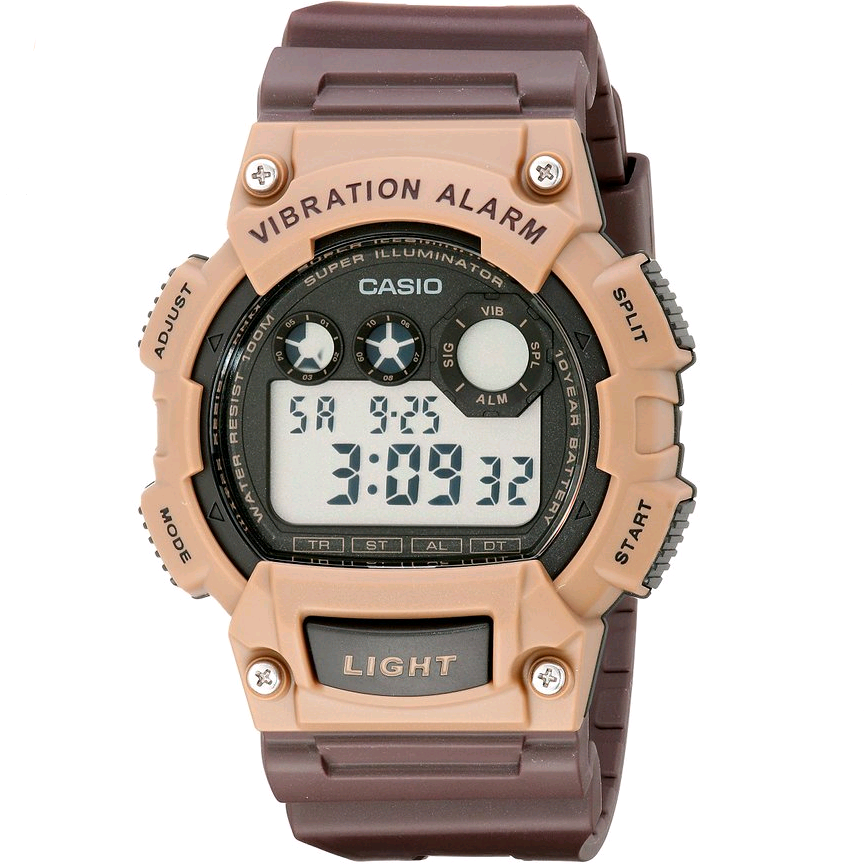 Casio Men's W-735H-5AVCF Vibration Alarm Digital Watch $9.43 FREE Shipping on orders over $49