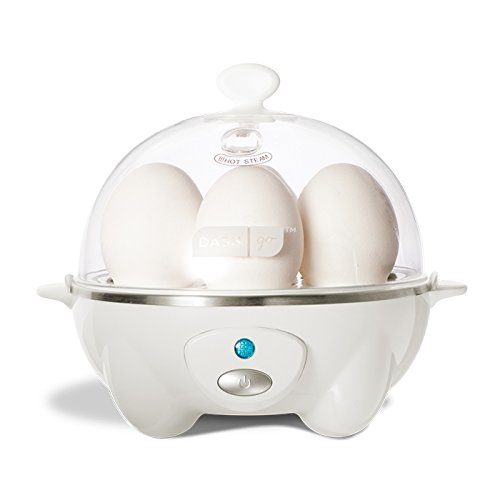 Dash Rapid Egg Cooker: 6 Egg Capacity Electric Egg Cooker for Hard Boiled Eggs, Poached Eggs, Scrambled Eggs, or Omelets with Auto Shut Off Feature - White, Only $16.99