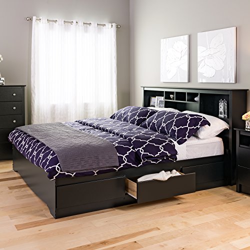 Espresso King Mate’s Platform Storage Bed with 6 Drawers, Only $257.99