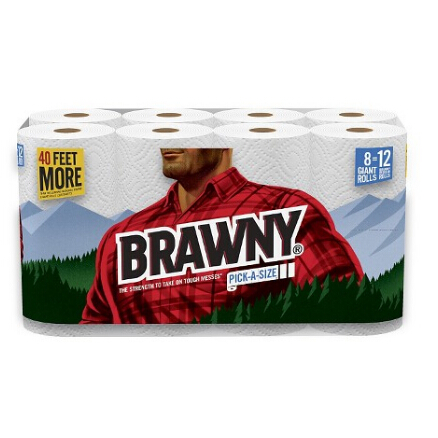 $14.06+$5GC 16-Count （8X2）Brawny Giant roll Paper Towels