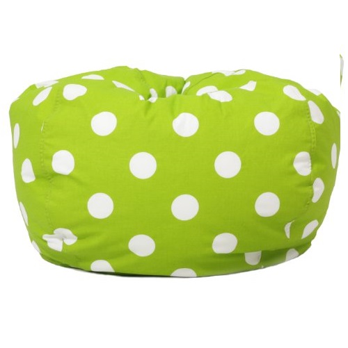 Big Joe 0630250, Chartreuse Polka Dot Classic Bean Bag Chair, White, Only $25.00, free shipping