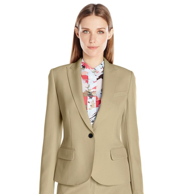 Anne Klein Peak-Lapel 女款西装外套， 现仅售$33.68