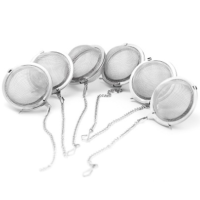 Tea Infuser, X-Chef Premium Stainless Steel Mesh Tea Ball Strainer for Cozy Tea Time Set of 6 - With Cleaning Brush, Only $5.99 after using coupon code