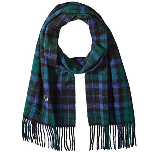 Fred Perry Men's Black Watch Tartan Scarf, Ivy Green, One Size, Only $30.28, You Save $44.72(60%)