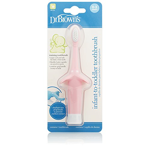 Dr. Brown's Infant-to-Toddler Toothbrush, Pink, Only $3.99, You Save $0.50(11%)