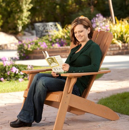 Lifetime Faux Wood Adirondack Chair, Light Brown - 60064 only $99.36