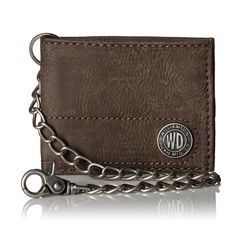 Dickies Men's Bifold Wallet with Chain only $13.99