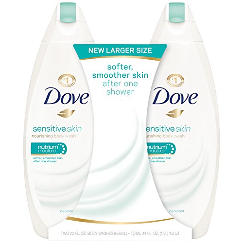 Dove Body Wash, Sensitive Skin 22 oz, Twin Pack, Only $7.44, free shipping after clipping coupon and using SS