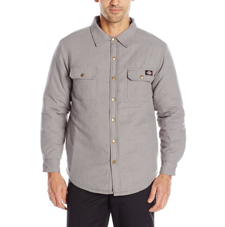 Dickies Men's Quilted Lined Flannel Over-Shirt only $15.49