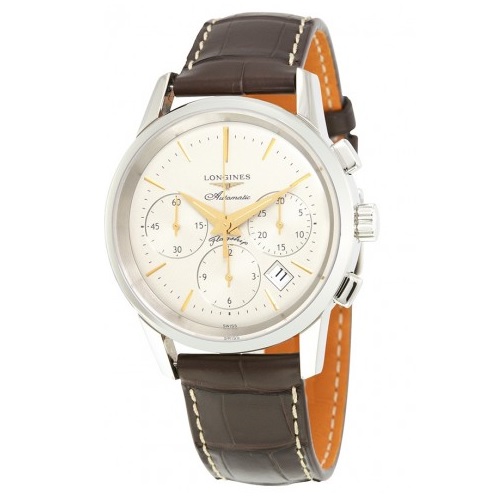 LONGINES Heritage Flagship Chronograph Silver Dial Automatic Men's Watch Item No. L4.796.4.78.2, only $1,333.00, free shipping after using coupon code