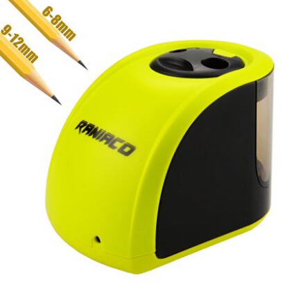 Raniaco Electric Pencil Sharpener with 2 Different Sizes of Holes, Both Electronic and Battery Operated  $11.89