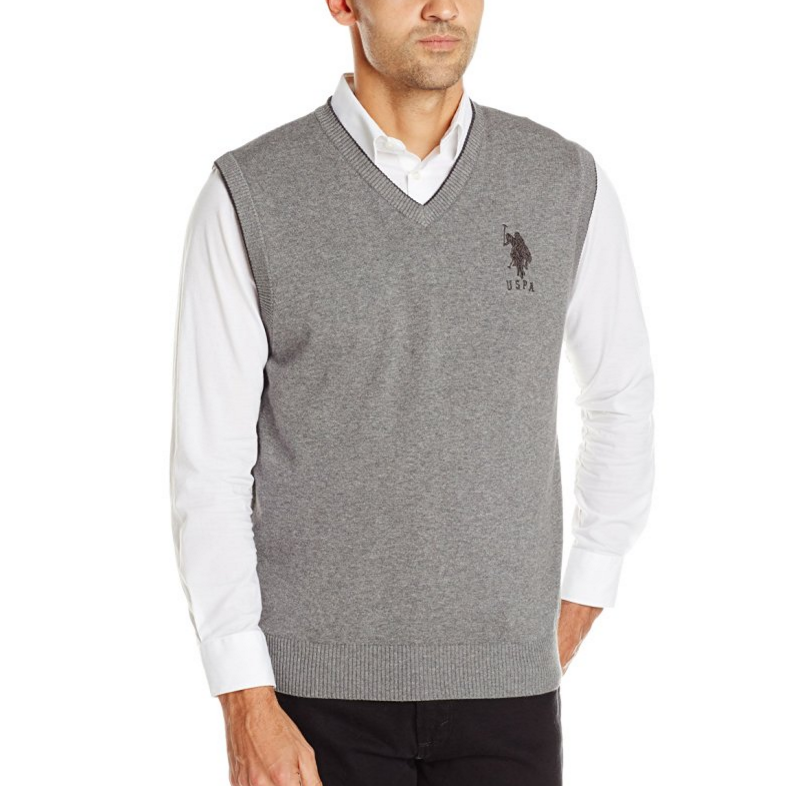 U.S. Polo Assn. Men's V-Neck Sweater Vest only $9.34
