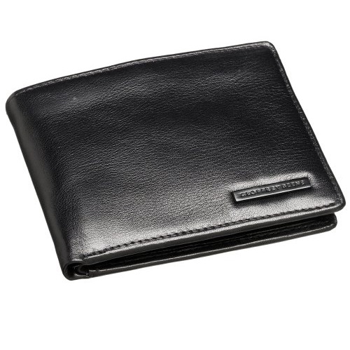 Geoffrey Beene Leather Men's Passcase Billfold Wallet, Black, One Size, Only $9.15