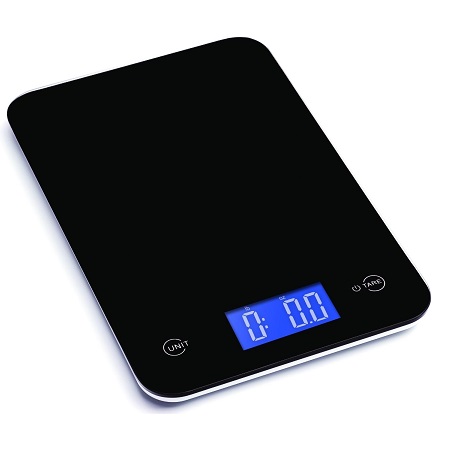 Ozeri Touch Professional Digital Kitchen Scale in Tempered Glass, 18-Pound, Elegant Black, only $12.77