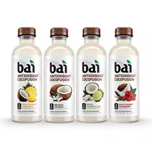 Bai Cocofusions Variety Pack, Antioxidant Infused Beverage, 18 Ounce (Pack of 12)  only  $19.11 via clip coupon