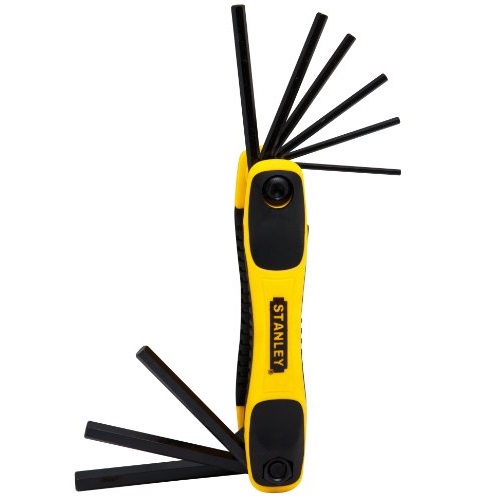 STANLEY STHT71801 Folding SAE Hex Key Set, 9-Piece, Only $5.97, You Save $19.84(77%)