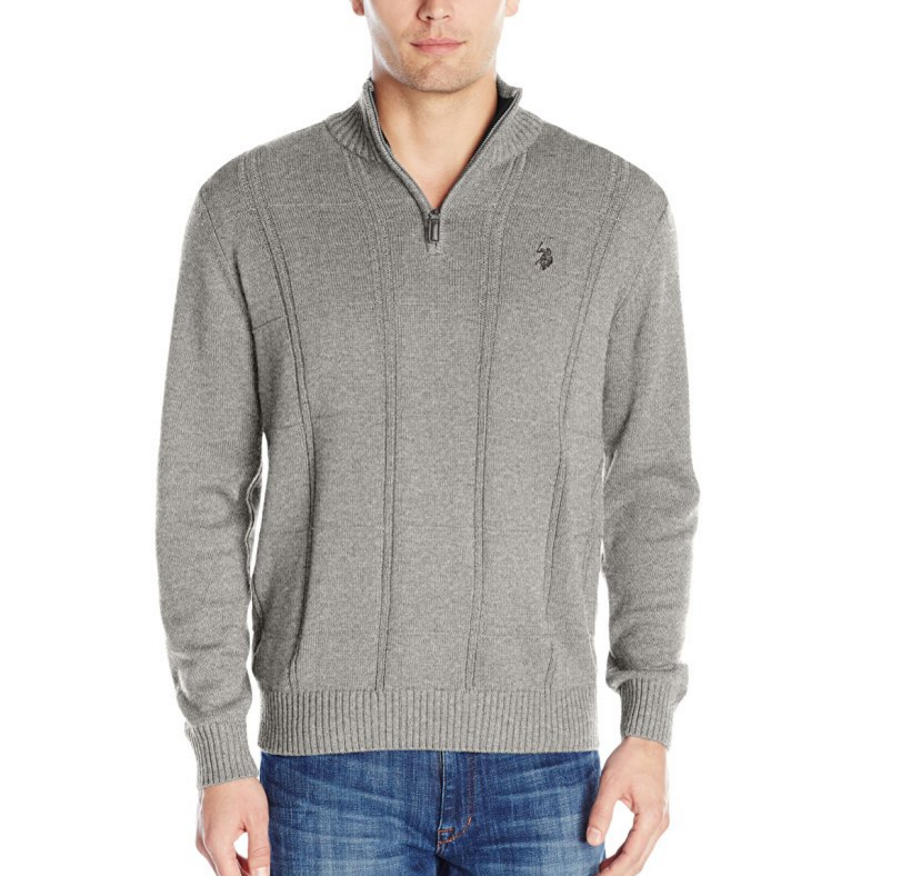 多色低价！百搭保暖！U.S. Polo Assn. 男士针织衫，原价$60, 现仅售$16.89