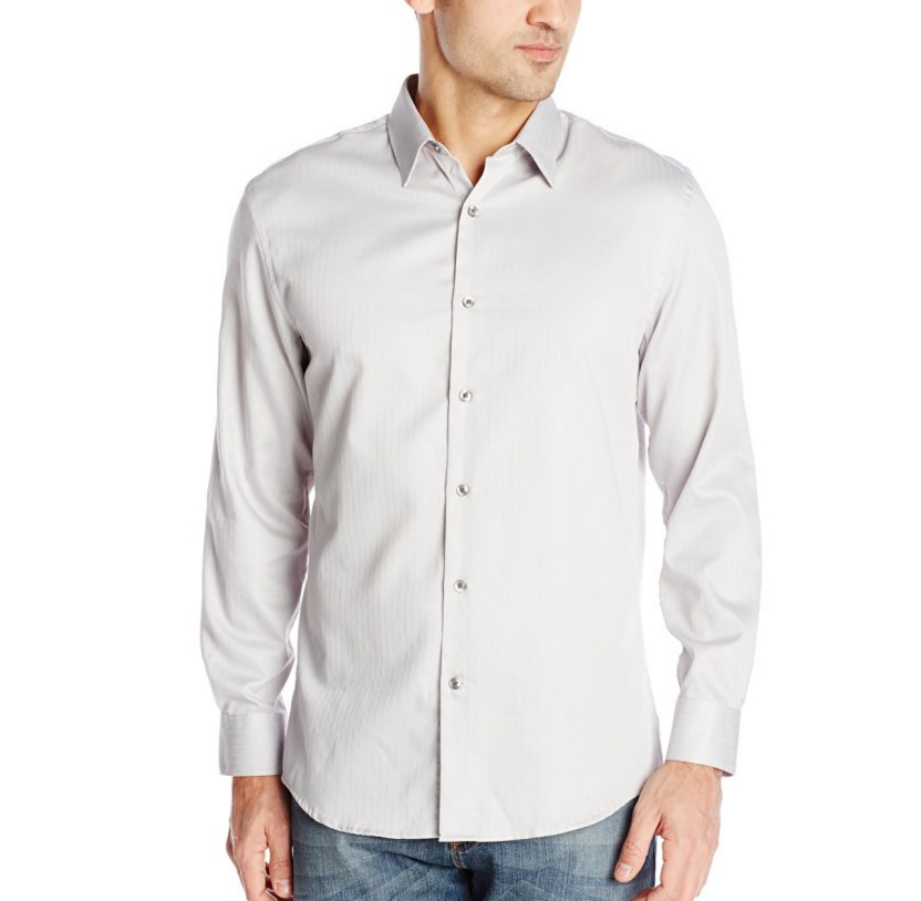 John Henry Men's Long Sleeve Classic Fit Polished Twill Woven Shirt ...