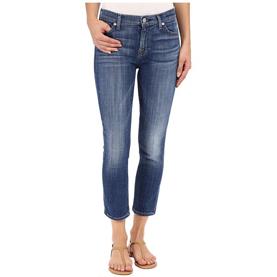 7 For All Mankind The Capris in Athens Broken Twill, only $49.99
