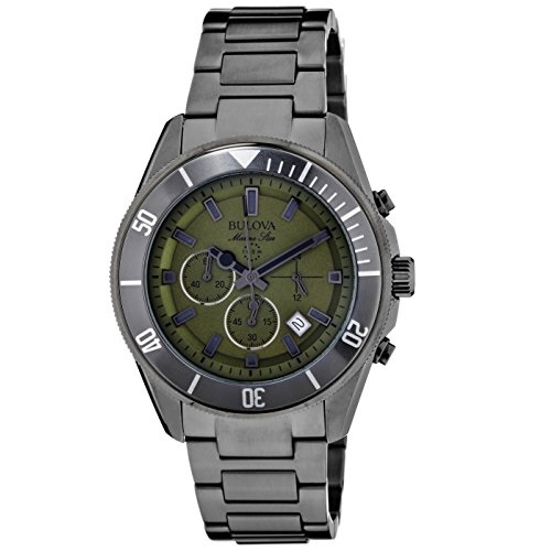 Bulova Men's 98B206 Analog Display Japanese Quartz Grey Watch, Only $79.33, free shipping