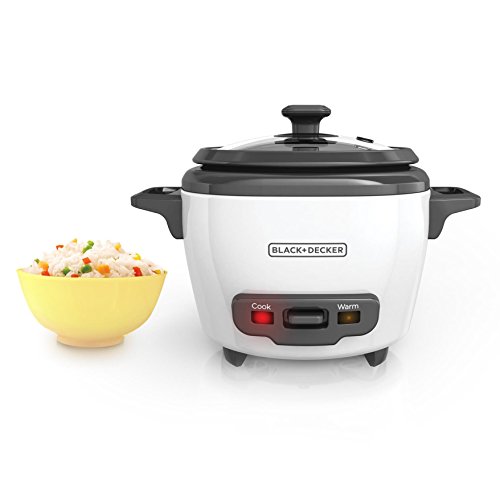 BLACK+DECKER RC503 Mini 3-Cup Cooked/1.5-Cup Uncooked Rice Cooker, White, Only $16.99after clipping coupon