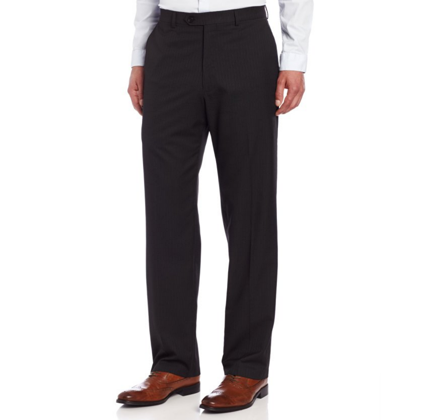 Haggar Mens Striped Plain-Front Suit Separate Pant only $12.86